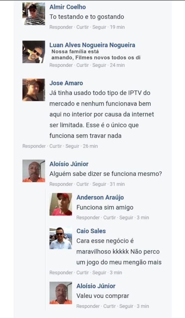 derp depoimentos iptv lista