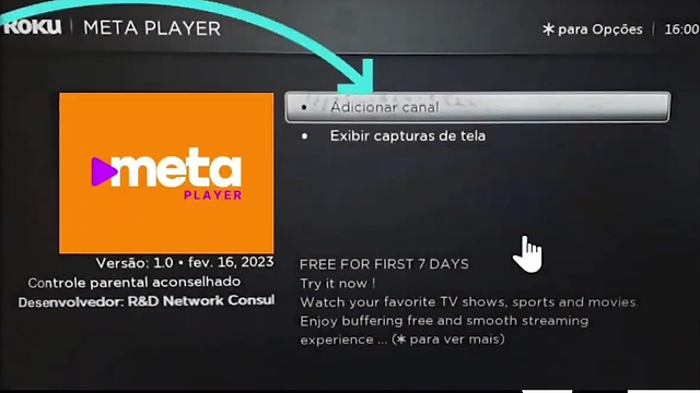 meta player adicionar lista
